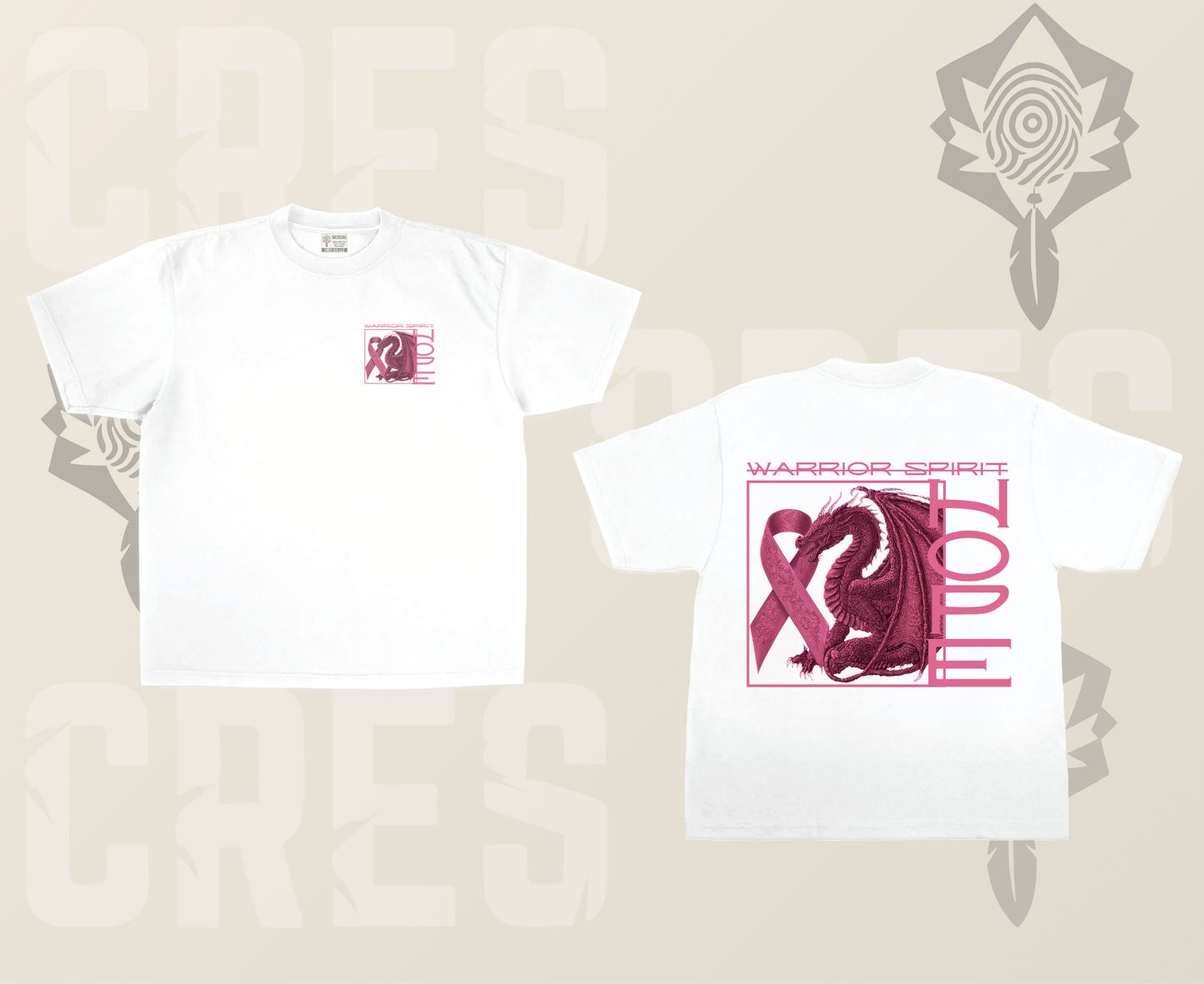 Warrior Spirit pocket tee (front/back)