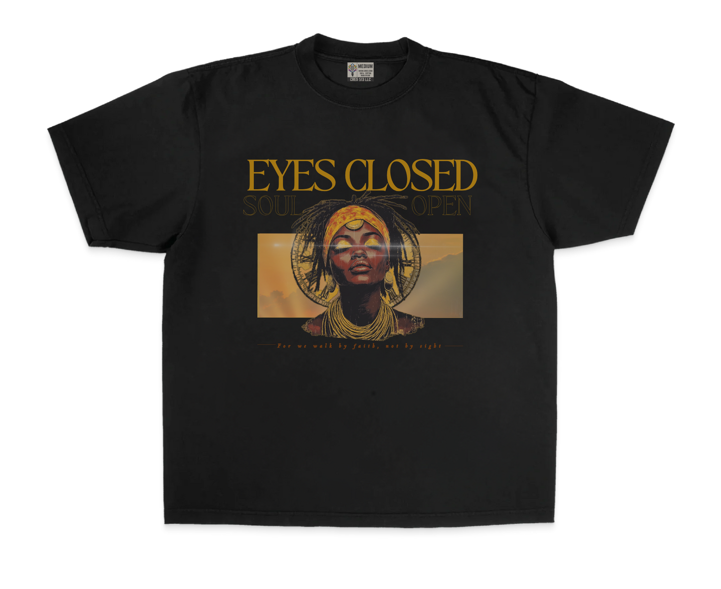 eyes closed tee