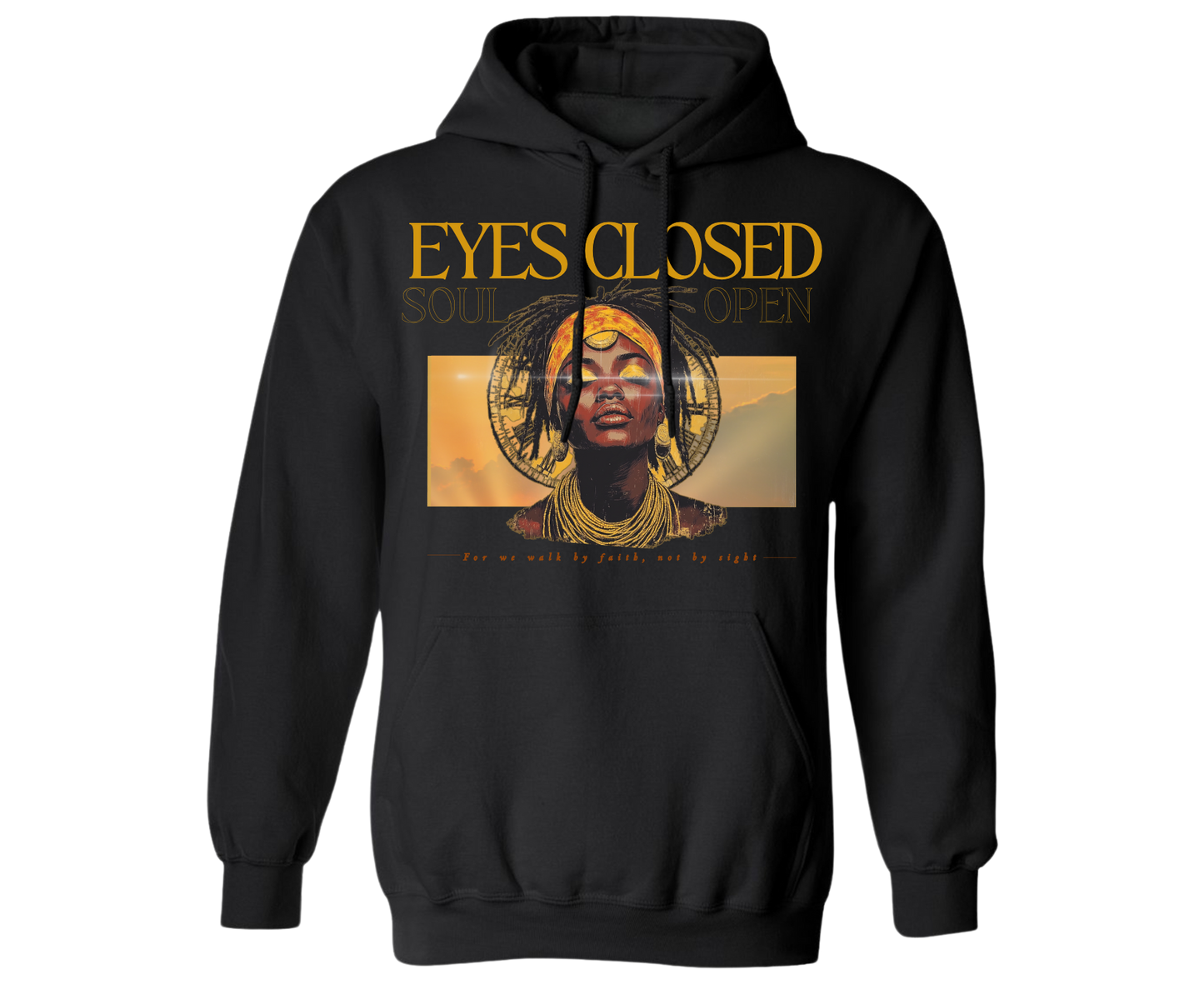 eyes closed hood
