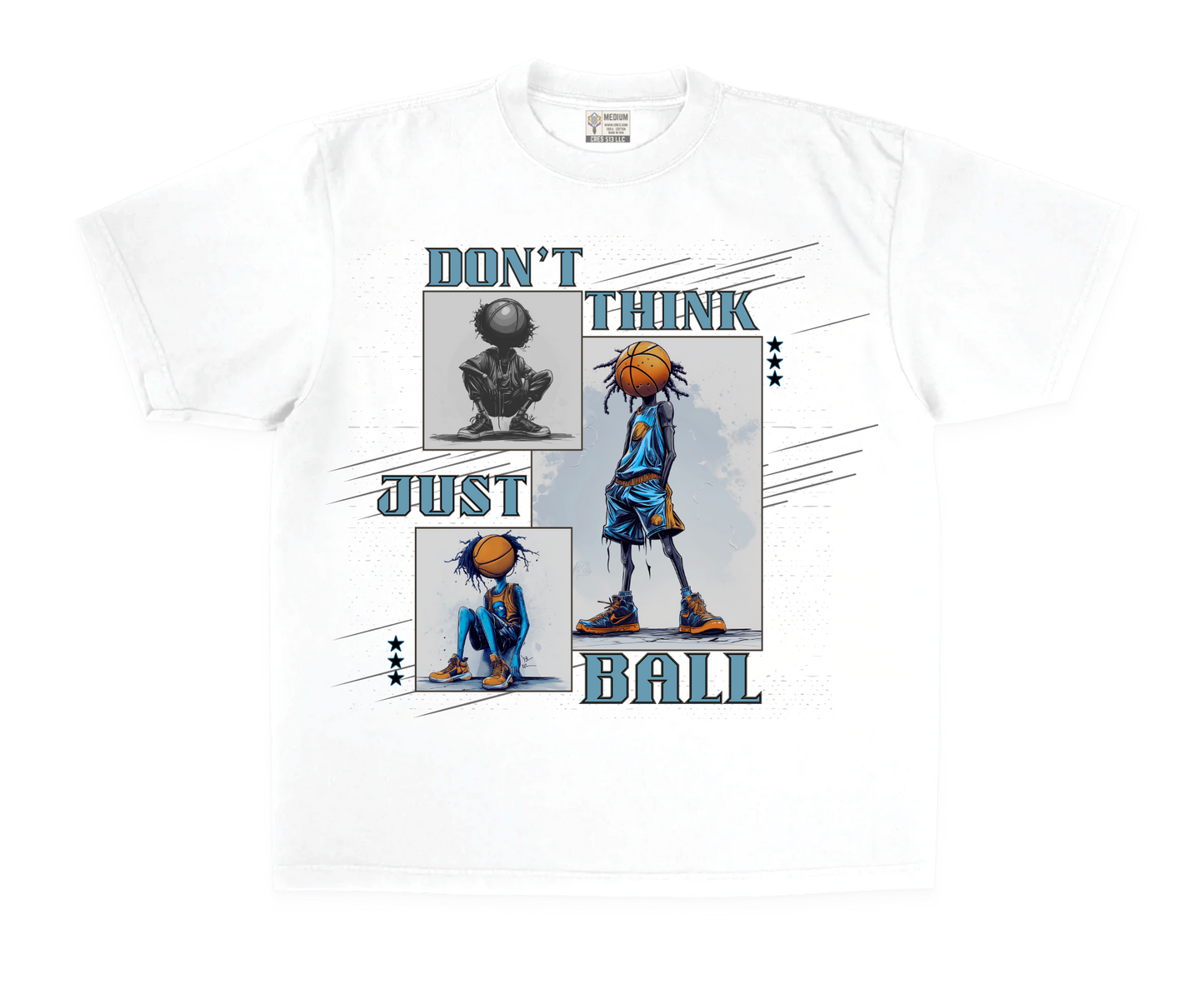 dont think just ball tee