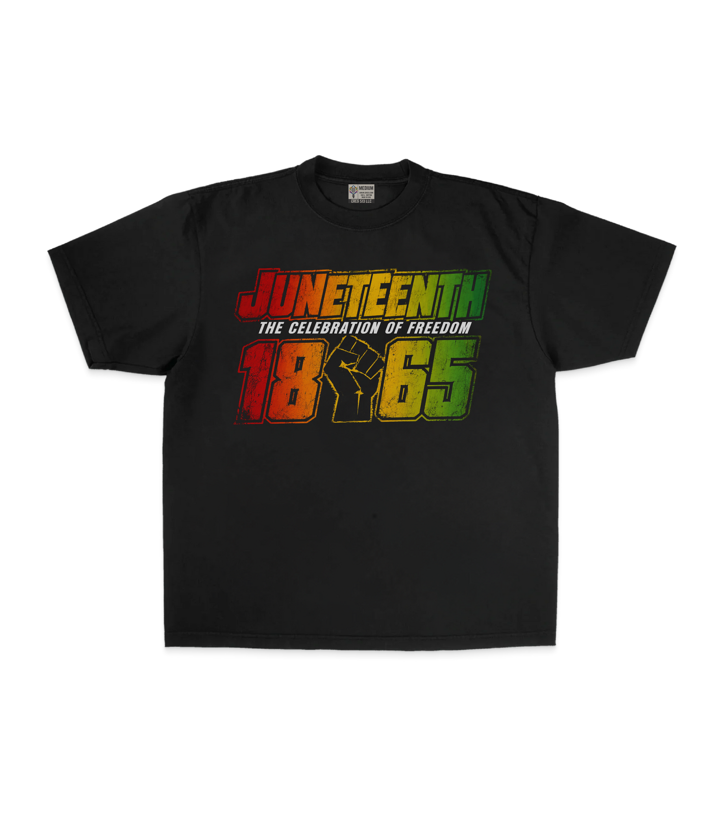 Distress juneteenth 1865 tee