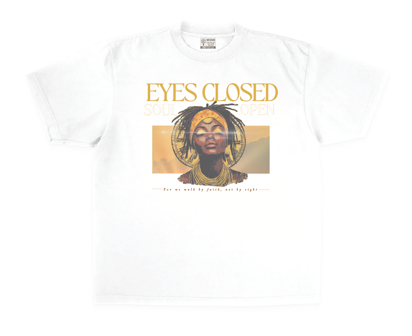 eyes closed tee