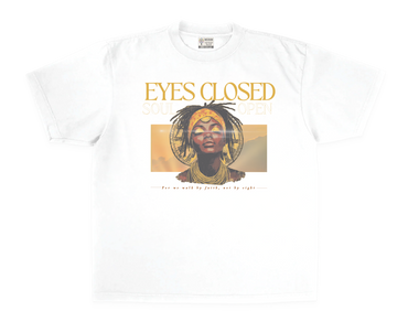 eyes closed tee