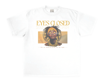 eyes closed tee