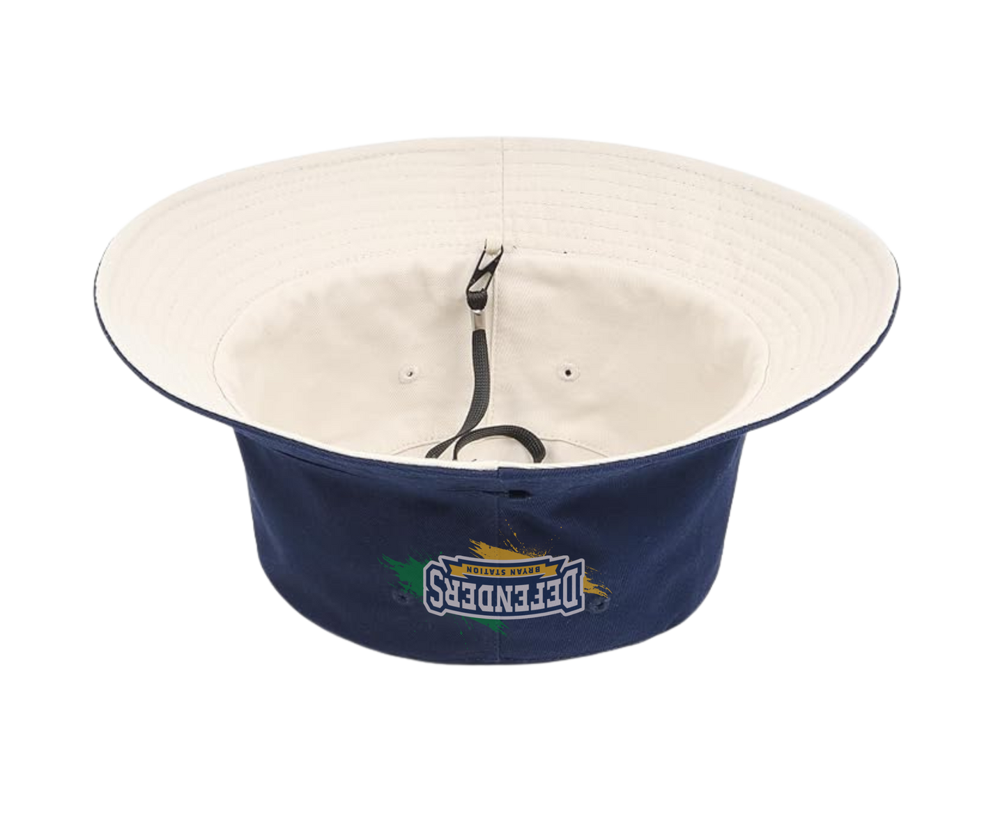 reversible defenders bucket hat (Navy/Beige)