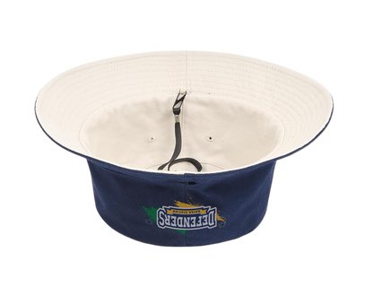 reversible defenders bucket hat (Navy/Beige)