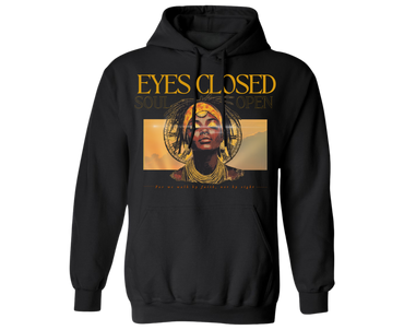 eyes closed hood
