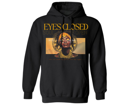 eyes closed hood