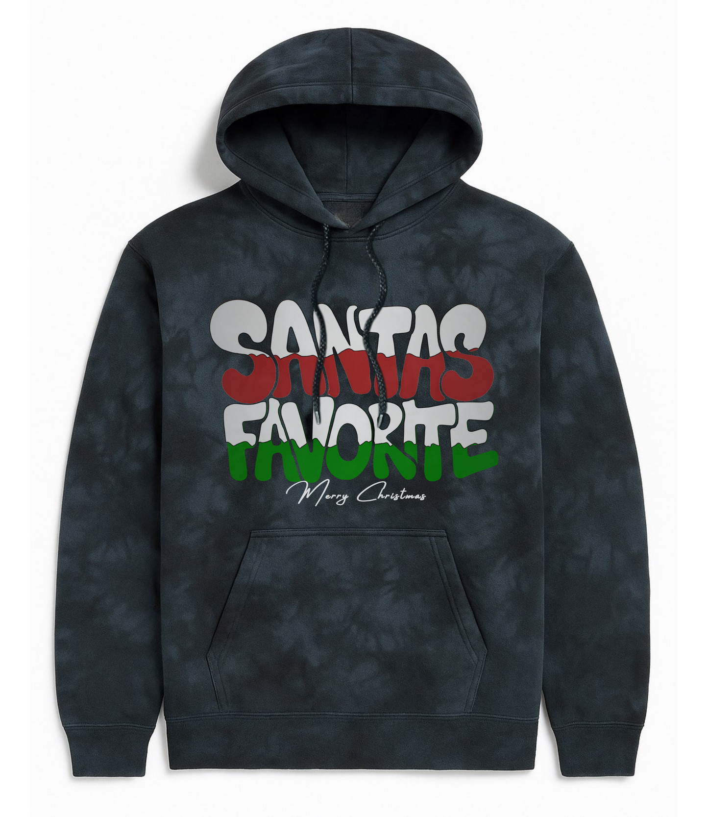 Santas favorite tie dye hood