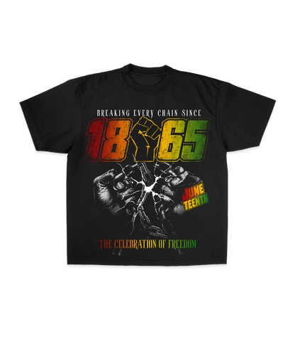 Breaking chains juneteenth tee