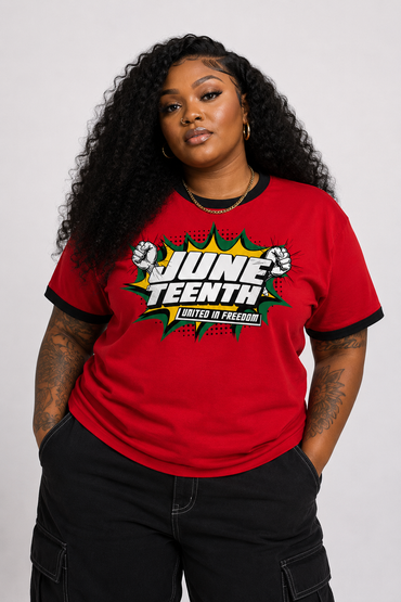 Juneteenth: United In Freedom Ringer Tee