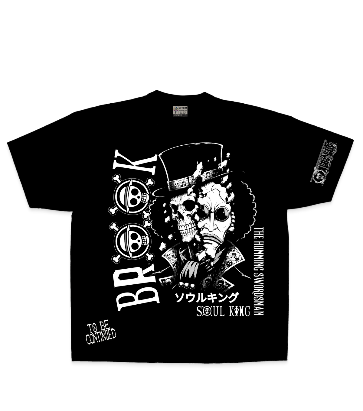 Blk/white two faces brook tee