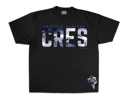 glitch cres tee