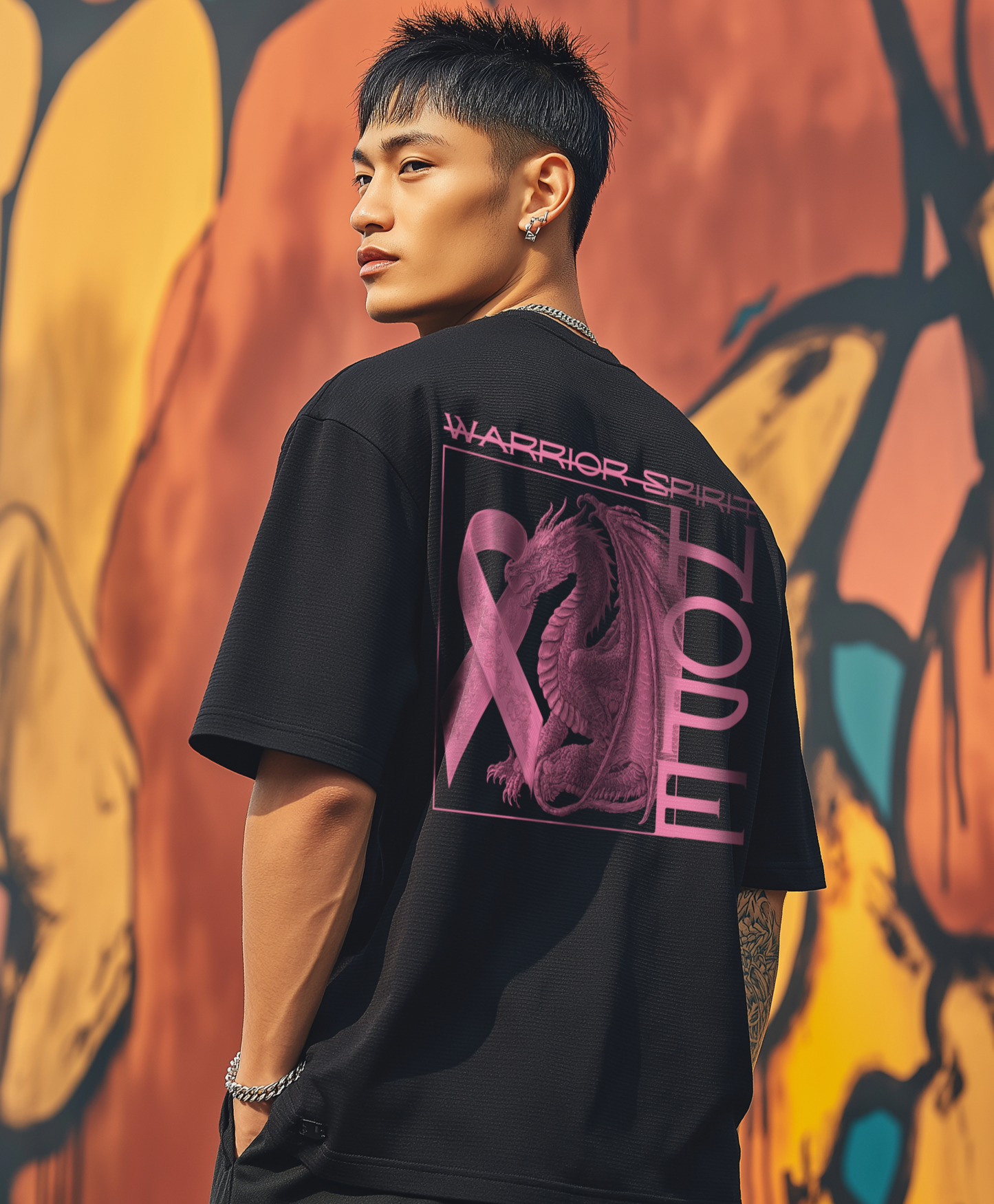 Warrior Spirit pocket tee (front/back)
