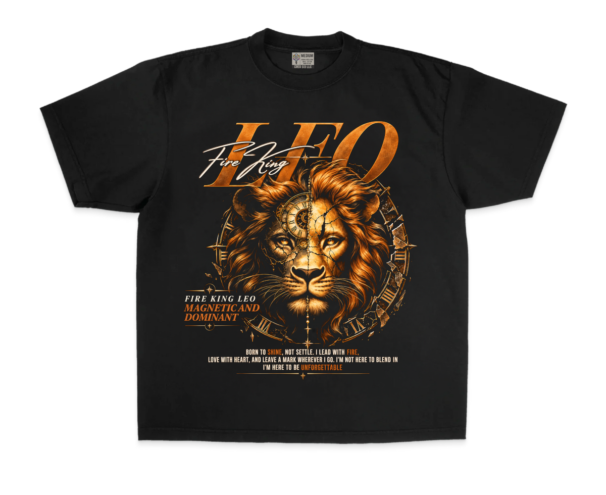 His Fire king leo tee